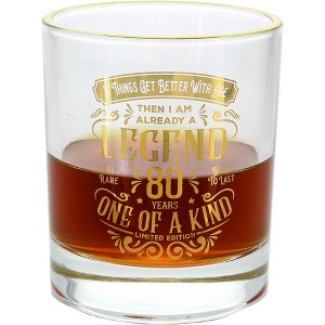 Pavilion Gift Company - 80 Years - 8 oz Rocks Glass - Drinkware - 1 of 1