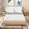 2 PCS 2-Tier Bedside End Table Bamboo Nightstand for Living Room Bedroom - 4 of 4
