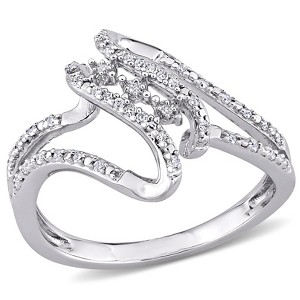 EVERLY JEWELRY | Sterling Silver 1/8 CT TW Diamond Fashion Ring - 1 of 4