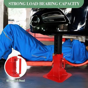 12 Ton Heavy-Duty Jack Stands, Adjustable 13-19 Inch Folding Steel Stands, Carbon Steel Construction, Portable Legs for Trucks & Automotive Repair - 1 of 4
