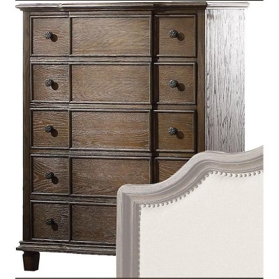 Baudouin Weathered Oak Finish Chest