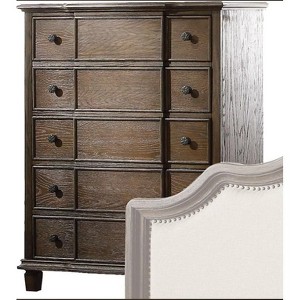 Baudouin Weathered Oak Finish Chest - 1 of 3