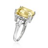 Ross-Simons 10.60 ct. t.w. Lemon and White Topaz Ring in Sterling Silver - 3 of 4