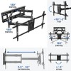 Mount-It! Long Extension TV Mount, Dual Arm Full Motion Wall Bracket with 36 inch Extended Articulating Arm, Fits Screen Sizes 42 to 90 Inch, 176 Lbs. - 3 of 4