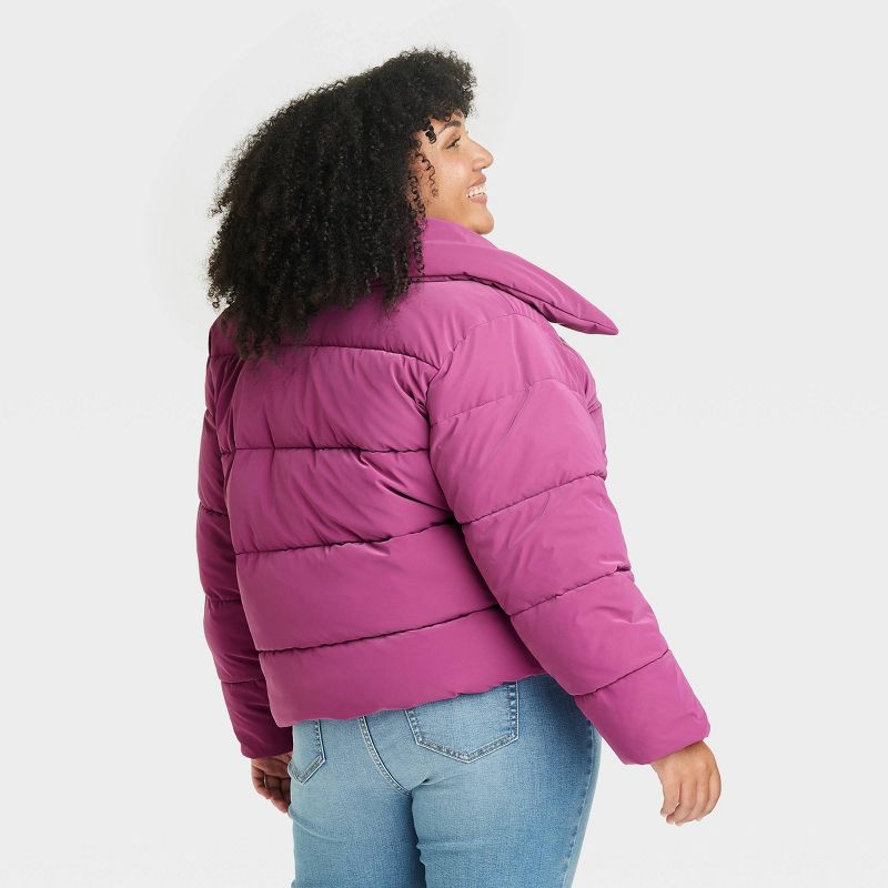 Women's Short Puffer Jacket - Ava & Viv™, 2 of 4