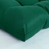 ARTPLANT Outdoor Dinning Seat Pads Cushions with Tie 19"x19"x4",Square Wicker Outdoor Tufted Chair Cushion,Set of 2 - 3 of 4