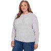 Alfred Dunner Women's Cable Chenille Pullover Sweater - 3 of 4