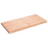 vidaXL Table Top Light Brown 47.2"x23.6"x(0.8"-2.4") Treated Solid Wood Live Edge - 4 of 4