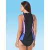 Beach House Sport Racer Zip Front Tankini Top - 2 of 3