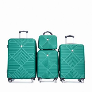 Whisen 4-Piece Set(14/20/24/28 in.) Luggage Sets ABS Lightweight Suitcase with Spinner Wheels - 1 of 4