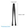 Unique Bargains Stainless Steel Ice Tongs for Appetizers, Charcuterie, Dessert, Tea Party, Bar, Cafe Serving 6" Black 2 Pcs - 2 of 4