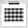 DII Sedona Check Placemat Set 6 Piece, Green, 13x19" - 4 of 4