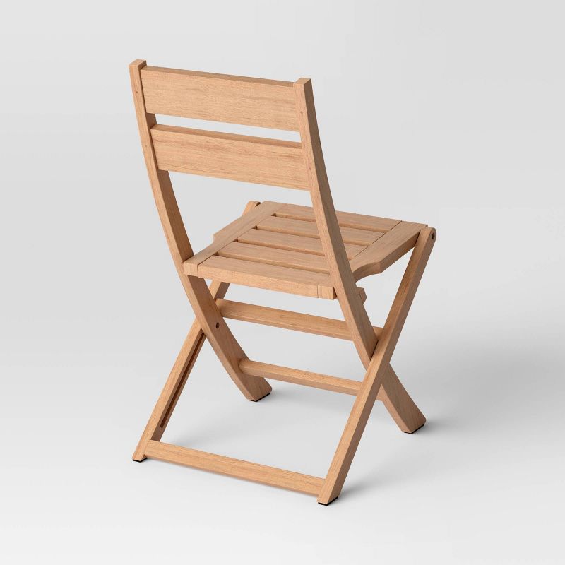 Ferron Wood Outdoor Portable Sport Chair Natural - Threshold&#8482; designed with Studio McGee, 4 of 7