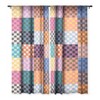 Schatzi Brown Alice Check Multi Single Panel Sheer Window Curtain - Deny Designs - image 3 of 4