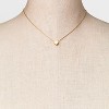 Valentine's Day 14K Gold Plated Heart Slider Pendant Necklace - A New Day™ Gold: Nickel-Free, Lobster Clasp - 2 of 4