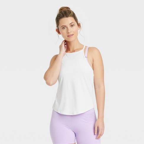 Women's Run Tank Top - All In Motion™ White M : Target