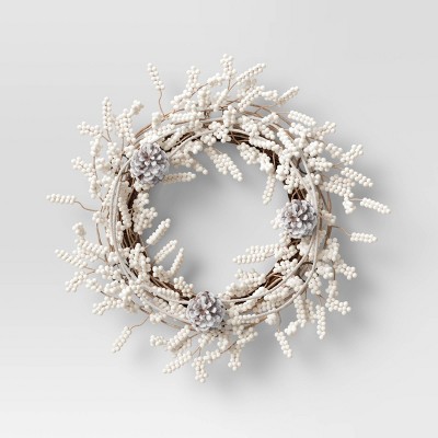 White Berry Wreath - Threshold™