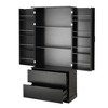 ACEPANO 71.65 in. H Modern Freestanding Kitchen Pantry Cabinet with 2 Large Drawers & 8-Door Spice Rack-Black - 4 of 4
