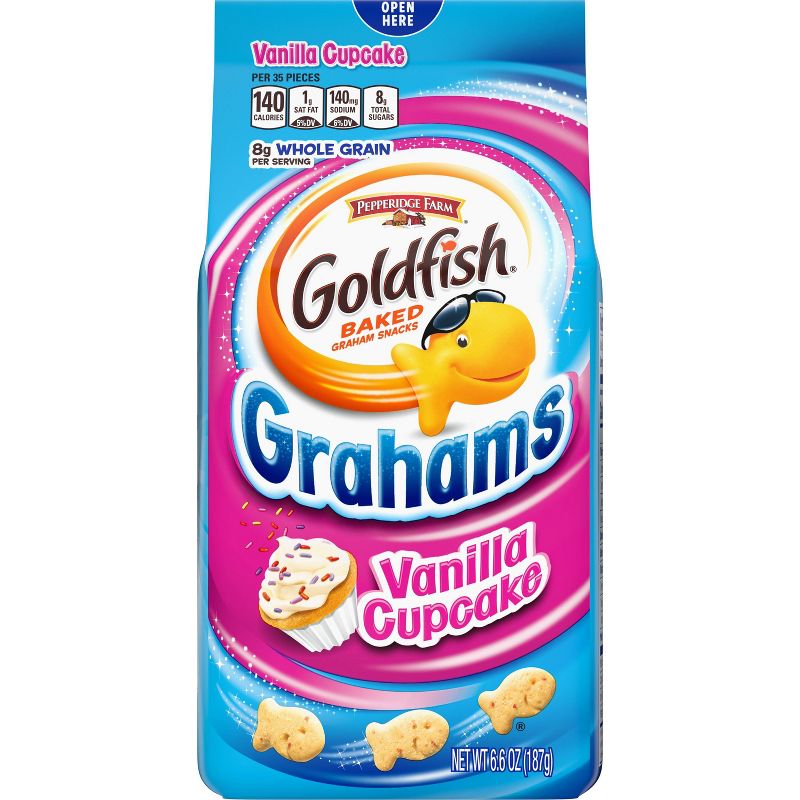Goldfish Grahams Vanilla Cupcake Crackers - 6.6oz, 1 of 8