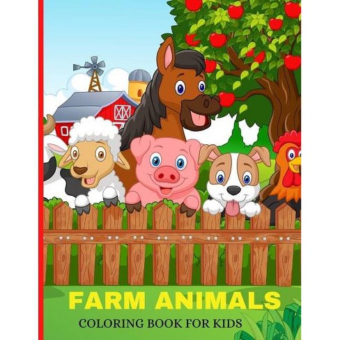 Download Farm Animals Coloring Book For Kids By Konkoly Jm Paperback Target