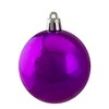 Northlight 24ct Shatterproof 2-Finish Christmas Ball Ornament Set 2.5” - Purple/Gold - 4 of 4