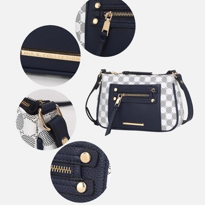 MKF Collection Crossbody Bag for Women Circular Print Color Block, Essie | MKF Collection by Mia K - Pink — фото 4