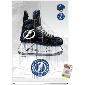 Trends International NHL Tampa Bay Lightning - Drip Skate 21 Unframed Wall Poster Prints - 1 of 4