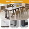 PAKASEPT Dining Table for 6 People, 70.8" Long Kitchen Table,Wood Dining Table, Kitchen & Dining Room Table, Rectangle Dining Room Table - 4 of 4