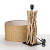 Modern Home Driftwood Nautical Wooden Table Lamp w/Block Base - 4 of 4