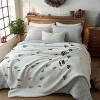 Christmas Flannel Blanket Throw, Ropeway Skiing Soft Fuzzy Plush CozyBlankets for Couch Sofa Bed Lounging Christmas Gift. - 4 of 4