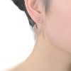 Guili Sterling Silver Two-Tone Teardrop Dangling Earrings, Offering Timeless Elegance and Versatility, Perfect for Day-to-Night Wear - 3 of 3
