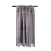 50"x60" Plaid Checked Throw Blanket Gray - Design Imports - 4 of 4