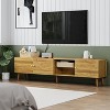 GreenEver 70 Inch Mid Century Modern TV Stand, TV Stand with Storage, Entertainment Center for Living Room Bedroom, TV Media Console - 3 of 4