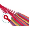 SUGIFT 2-Person Portable Brazilian-Style Cotton Double Hammock with Stand Set with Storage Bag - 2 of 4