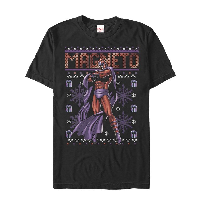 Men's Marvel Ugly Christmas X-Men Magneto T-Shirt, 1 of 5