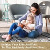 2x6 FT Vintage Patchwork Runner Rug,Washable Grey Non-Slip Geometric Carpet, Stain-Resistant Indigenous Soft Low-Pile Foldable Floor Mat - 4 of 4