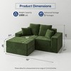 GYIIYUO 75" Modular Sectional Sofa, L-Shape Cloud Boneless Couch, Upholstered Couches for Living Room Bedroom, No Assembly Require - 3 of 4