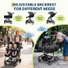 Side by Side Double Stroller for Twins,Lightweight Compact Foldable Baby Travel Stroller with High Landscape Seat - 3 of 4