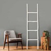 Cheung's Theron White Wash Wood Ladder - 2 of 4