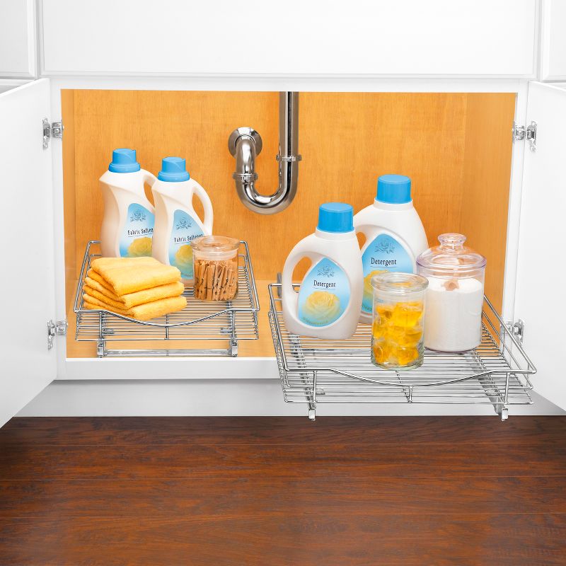 Lynk Professional 17" x 18" Slide Out Cabinet Organizer - Pull Out Under Cabinet Sliding Shelf, 6 of 12