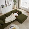 ChicFurnit L-Shaped Modular Sectional Sofa Couch Left / Right Chaise Chenille Upholstered 6 Pillows Sofa Couches for Living Room - 2 of 4