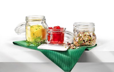 Fido Clear Glass Jar with Gasket - Thumbnail 5