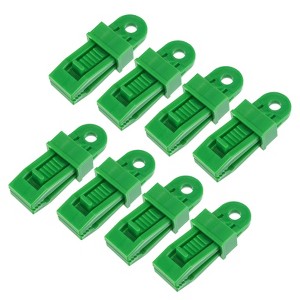 Unique Bargains Plastic Waterproof Weather-Resistant Lightweight Tarp Clips 12 Pcs - 1 of 4