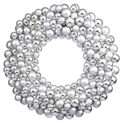 Vickerman Shiny and Matte Ball Wreath