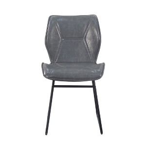 Set of 2, Leather Dining Chair with High-Density Sponge, PU Chair Kitchen Stools for Dining room,homes, kitchens - 1 of 4