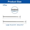 Unique Bargains Carbon Steel No Drilling Adjustable Tension Shower Curtain Rod 2 Pcs - 2 of 4
