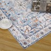 Washable Rug Traditional Oriental Rugs Soft Indoor Low Pile Carpet for Living Room Bedroom Dining - 4 of 4