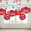 Big Dot of Happiness Thank You Nurses - Nurse Appreciation Week Hanging Decor - Party Decoration Swirls - Set of 40 - 3 of 4