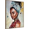 Amanti Art Lady with Butterflies by Design Fabrikken Framed Canvas Wall Art - 3 of 4