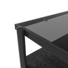 Wooakway Rectangle Coffee Table with Tempered Glass Tabletop, Modern Table for Living Room - 4 of 4